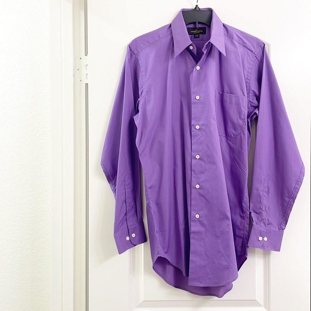 Valerio Garati purple long sleeve button down shirt